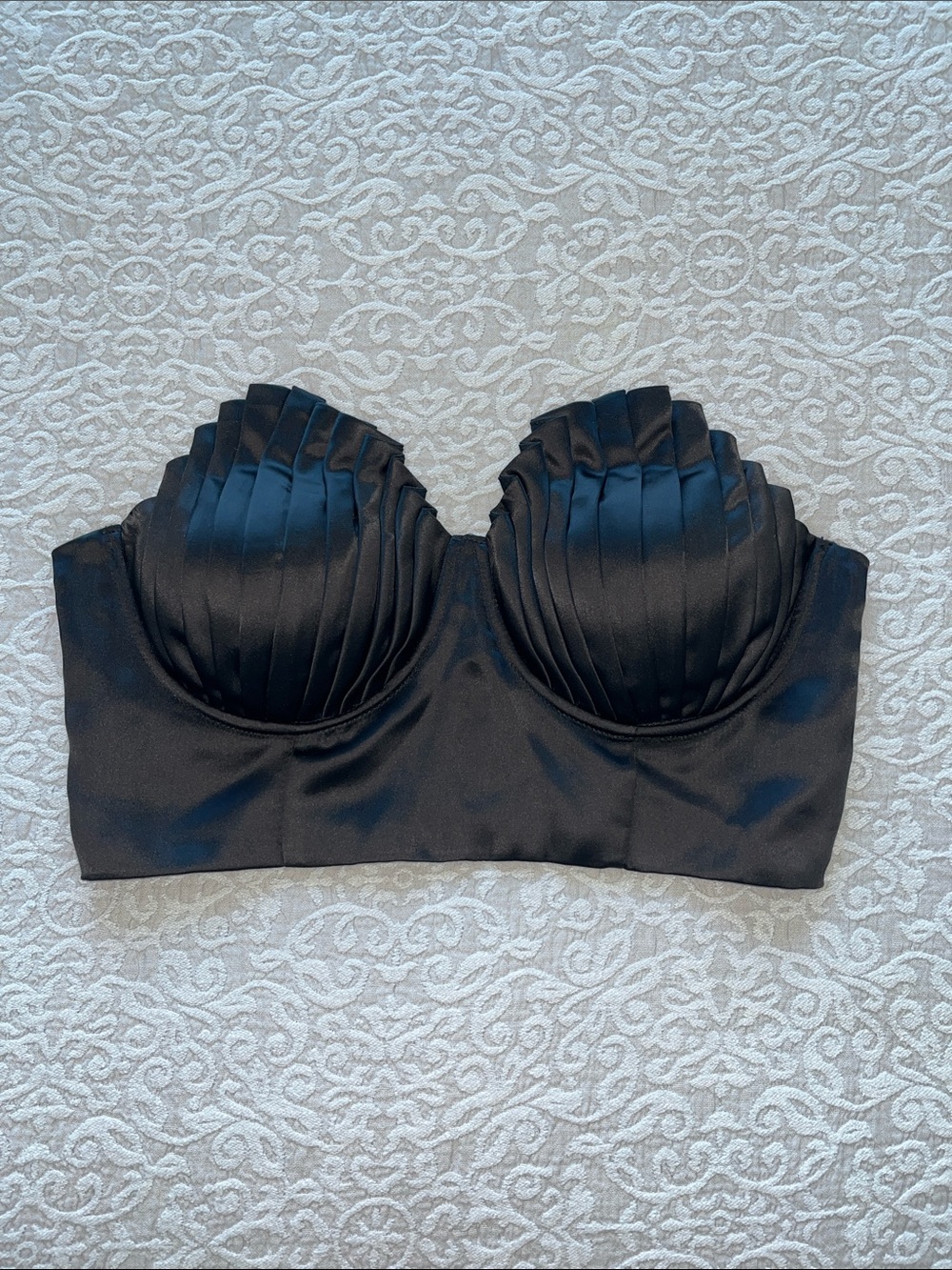 Bustier Shell Bra Crop Top
